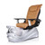 T-Spa Pedicure Chair, PHOENIX silver with mocha chair