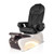 T-Spa Pedicure Chair, MILAN, chocolate with black chair