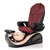 T-Spa Pedicure Chair, VESPA, Duo Tone with Burgundy Throne Chair