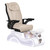 Whale Spa Pedicure Chair Lucent, Khaki with White