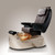 J&A Pedicure Spa Chair, PETRA G5 gold base with chocolate top