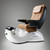 J&A Pedicure Spa Chair, CLEO G5, white base with mocha top