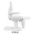 INK Dental Chair, White, Extendable Leg Rest