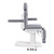 Podiatry Chair Table, Grey, Adjustable Armrests