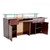 ANS Nail Salon Furniture Reception Desk/Counter, ION, back with open cabinets