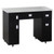 Deco Manicure Table, RECLAIMED, (B) Single black back view