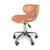 ANS Nail Salon Furniture Technician Chair, CRESCENT, Cappuccino