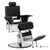 LINCOLN II Barber Chair, Black with Chrome