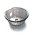 ANS Pedicure Spa Annulus Reflection Glass Sink Bowl, Nickel 