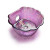  ANS Pedicure Spa Scallop Glass Sink Bowl, Amethyst