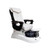 Mayakoba LOTUS II Pedicure Spa Chair, LX white base with white chair