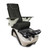 Mayakoba PERLA Pedicure Spa Chair, FX white base with black basin and black chair