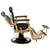 Deco Barber Chair, RUTHERFORD + Gold Base Side View