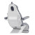 DIR Electric Plastic Surgery Chair, BELLUCCI, Grey, Back View