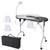 Byootique Mobile Manicure Table + Dust Collector & Magnifier Light black