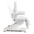 DIR Heated Electric Dental Chair, APOLLO, White, Backrest and Leg-rest Tilt Adjustments