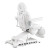 DIR Heated Electric Medical Spa Treatment Chair, APOLLO, White, Back View
