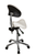 PureRelax Esthetician Saddle Stool back right side view