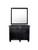 Black or White CHALET Salon Station 42" Vanity Deco Salon Furniture