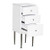 Black or White VINCINI Styling Station Side Cabinet Deco Salon Furniture