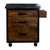 Rustic TRINITY Styling Station Side Cabinet front view