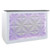 Deco Salon Furniture Reception Desk, 3D LED, 60" white with purple led