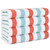 CABO Cabana Striped Spa & Resort Towels, 30" x 70" coral and blue