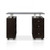 J&A Glass Top Manicure Table walnut