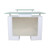 Dermalogic Reception Desk, GLASGLOW I white front view