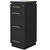 DIR Styling Station Cabinet, ROMANCE II black with gold hardware