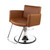 Collins CIGNO Taupe Hair Styling Chair, T-Bar Footrest, Black Base Jeffco Salon Equipment