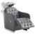 DIR Shampoo Station/Backwash Unit, YUME DREAMING,  Gray Upholstery with White Ceramic Sink