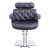 DIR Hair Styling Chair, D'EAMES, Black, Front View