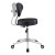 DIR Medical Technician Stool, Black, Backrest Adjustment