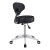 DIR Medical Technician Stool, Black, Side and Back View