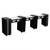 ADELLE Manicure Table, (D) Triple Deco Salon Furniture