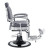 DIR Barber Chair, VANQUISH, Gray, Polished, Flip-Up Footrest