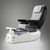 Toepia DM Pedicure Spa Chair white base with gray chair