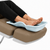 Flexible Podiatry Debris Tray for Dry Pedicures & Foot Treatments in use closeup