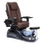 Crane Pedicure Chair, Chocolate chair with chevron stitch, black base
