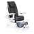 Whale Spa ALDEN CRYSTAL Luxury Pedicure Spa Chair with Human Touch® Massage Black with white base