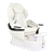 Whale Spa Elora Pedicure Spa Chair white with white base