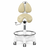 Tecnodent PLUTO Ergonomic Saddle Stool taupe