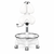 Tecnodent PLUTO Ergonomic Saddle Stool white