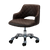 Acetone-resistant pedicure stool in chocolate