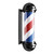 Black Rotating LED Barber Pole