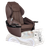 Whale Spa OMNIA Lucent Luxury Pedicure Chair with Air Massage, chocolate upholstery with white base