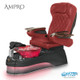 Gulfstream Pedicure Spa & Massage Chair, AMPRO Burgundy on Black