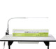 KEEN Manicure Equipment Table Lamp SLIMFLEX LED Adjustable 180 Degree Chrome Arm White Enamel Shade Nail Supplies