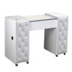 Deco Salon Manicure Table CRYSTALLI (A) White on White